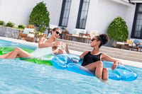 Nafukovacie kreslo do vody Bestway Sit N Ease 126x95x31 cm, s 2 držiakmi na nápoje, ležadlo do bazéna, k jazeru a do bazéna, 1 ks 3
