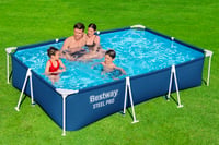 Piscină Bestway Steel Pro Frame fără pompă, 300 x 201 x 66 cm, albastru închis, dreptunghiulară 2