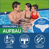 Piscină Bestway Steel Pro Frame fără pompă, 300 x 201 x 66 cm, albastru închis, dreptunghiulară 6