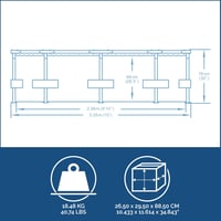 Bestway Steel Pro MAX 305x76 cm kerek medence szürke, szivattyú nélkül - Single 8