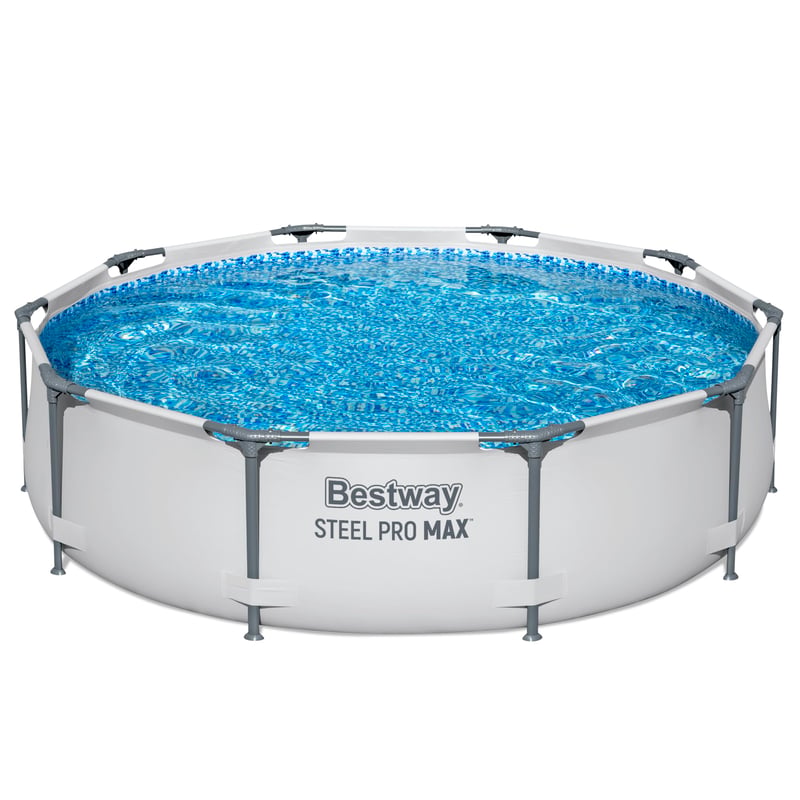 Bestway Steel Pro MAX okrugli bazen bez pumpe - svijetlosivi - 305x76 cm