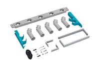 Bestway StorePro 58674-6 Úložný organizér k bazénu, tyrkysovo-sivý, 57 x 18,2 x 42 cm 3
