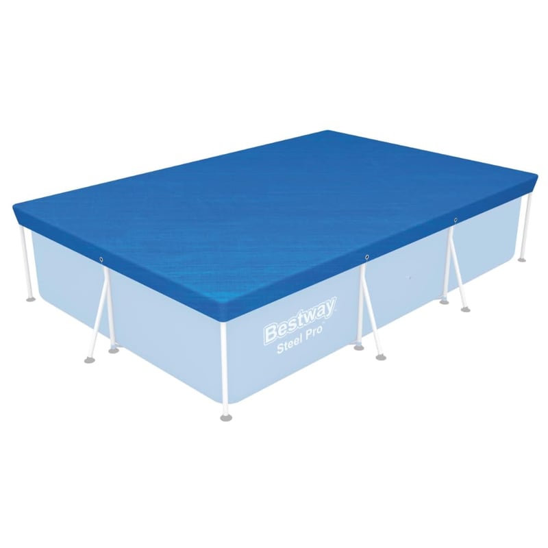 Bestway Téglalap Alakú Medencetakaró Kék 300 x 201 cm Feletti Medencékhez