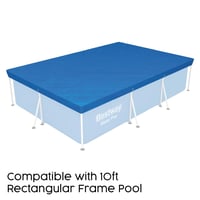 Bestway Téglalap Alakú Medencetakaró Kék 300 x 201 cm Feletti Medencékhez 4