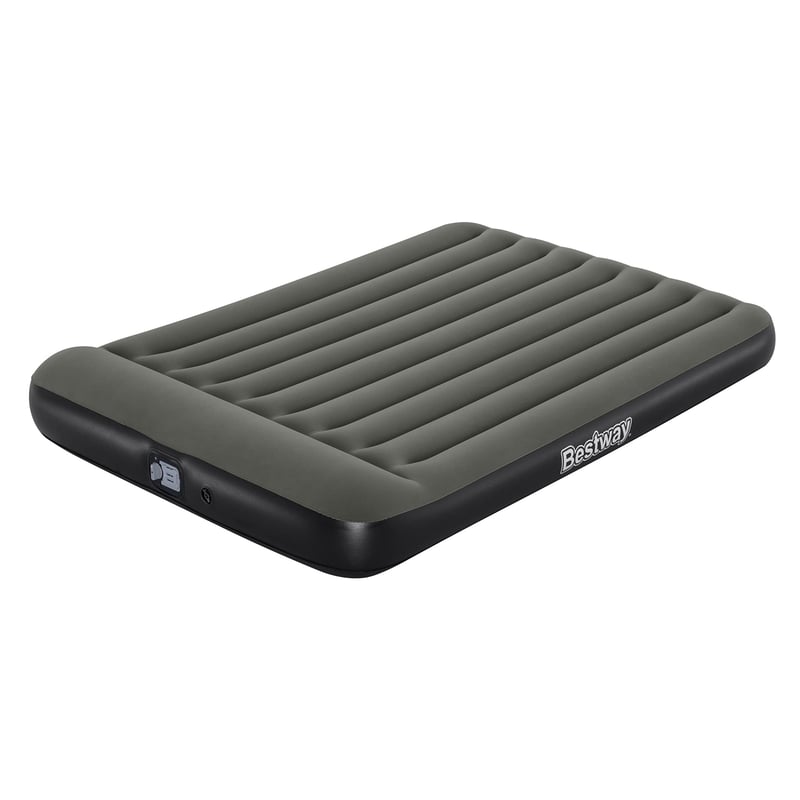 Nafukovacia posteľ Bestway TriTech so vstavanou akumulátorovou pumpou - sivá - 210x152x30 cm