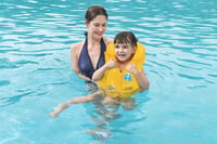 Vestă de înot pentru copii Bestway Wondersplash, dispozitiv gonflabil de ajutor pentru înot, galben, 51x46 cm, pentru copii mici 2