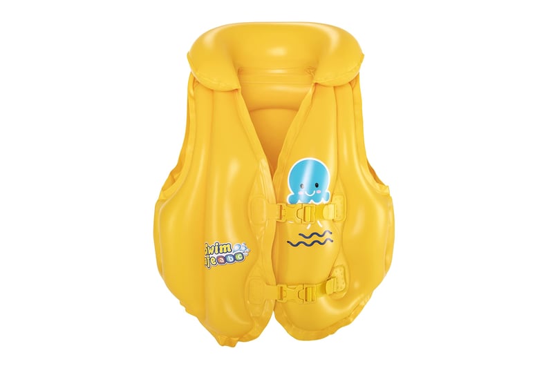 Vestă de înot pentru copii Bestway Wondersplash, dispozitiv gonflabil de ajutor pentru înot, galben, 51x46 cm, pentru copii mici