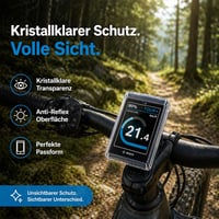 Besudo Bosch Kiox 500 kijelzővédő fólia pink védő képernyőtok karc és ütés ellen BHU3700 eBike kiegészítő 5