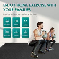 BesWin XXL Jógaszőnyeg 244x122 cm, Extra Vastag Fitness Mat, Csúszásmentes 2