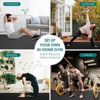 BesWin XXL Jógaszőnyeg 244x122 cm, Extra Vastag Fitness Mat, Csúszásmentes 7