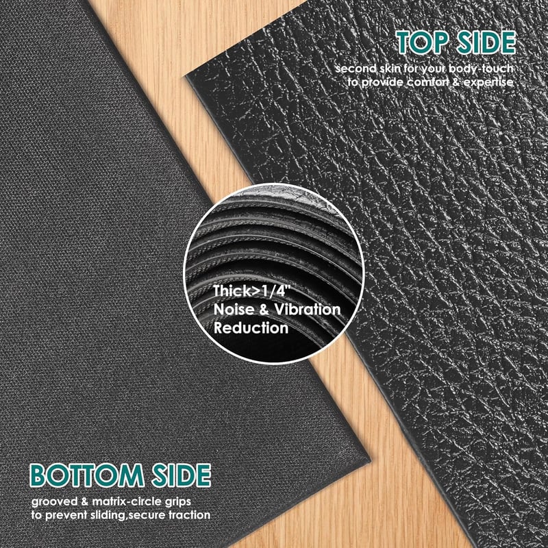 BesWin XXL Jógaszőnyeg 244x122 cm, Extra Vastag Fitness Mat, Csúszásmentes