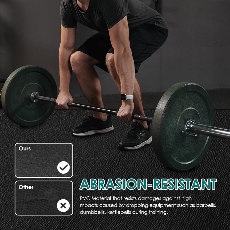 BesWin XXL Jógaszőnyeg 244x122 cm, Extra Vastag Fitness Mat, Csúszásmentes