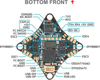 BETAFPV G473 5-in-1 Brushless Repülésirányító 1S AIO Könnyű FC Beépített ELRS Vevővel és 16MB BlackBox-szal FPV Drónokhoz 4