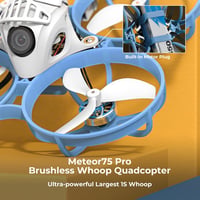 BETAFPV Meteor75 Pro Brushless Whoop Drón - 1S Quadcopter 22000kV Motorral, 6,5 Perc Repülési Idővel, FPV Kamerával, Beltéri-Kültéri Verseny - Meteor75 Pro ELRS (Matrix FC) 4
