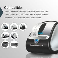 BETCKEY 11355 öntapadós címkék DYMO LabelWriter 450-hez, 19x51mm, 10 tekercs 4