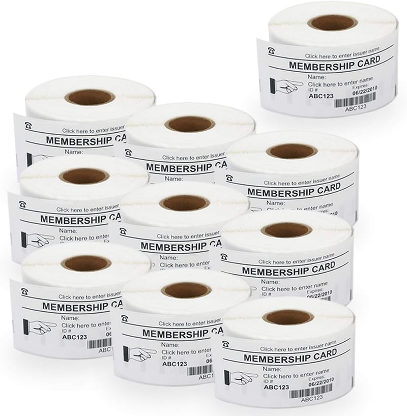 BETCKEY 11356 Öntapadós Címkék DYMO LabelWriter 450-hez, 41x89mm, 10 Tekercs