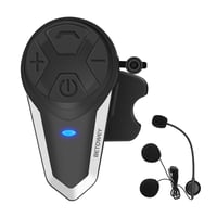 BETOWEY BT-S3 Bluetooth motocyklový headset V5.0 na prilbu, dosah 1000 m, FM rádio, interkom, s výklopným mikrofónom, 1 ks 1