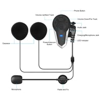 BETOWEY BT-S3 Bluetooth motocyklový headset V5.0 na prilbu, dosah 1000 m, FM rádio, interkom, s výklopným mikrofónom, 1 ks 4