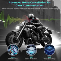 Set interfon moto BETOWEY TK-X4SC - pentru 6 persoane, cu ecran LCD - negru 4