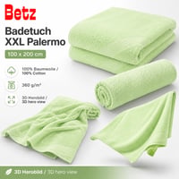 Betz Palermo XXL ručnik za kupanje 100x200 cm zeleni, 100% pamučni frotir ručnik za saunu i plažu 7