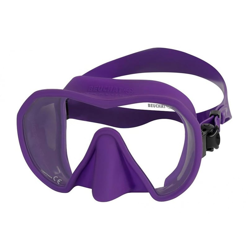 Mască de snorkeling și scufundări BEUCHAT Maxlux S, mov închis