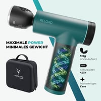 Pistol de masaj Beurer Antelope RELOAD cu funcție de încălzire și răcire, 5 capete de masaj, 5 trepte de intensitate, 3000 rpm, fără fir, cu geantă de depozitare 5