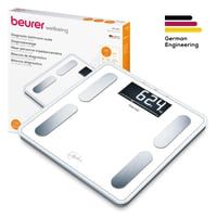 Beurer BF 400 Bijela dijagnostička vaga Signature Line, precizna analiza tijela za 10 osoba, ekstra veliki inverzni LCD zaslon, nosivost 200 kg 6