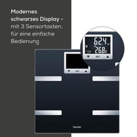 Diagnostická inteligentná váha Beurer BF 720 s Bluetooth pripojením, meranie telesného tuku, svalovej hmoty a kalorickej spotreby, čierna, max. 180 kg 4