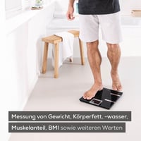 Diagnostická inteligentná váha Beurer BF 720 s Bluetooth pripojením, meranie telesného tuku, svalovej hmoty a kalorickej spotreby, čierna, max. 180 kg 2