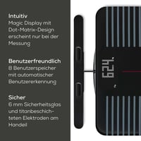 Beurer BF 990 Diagnostická váha s ručnými senzormi, WiFi/Bluetooth pripojenie k aplikácii, 25 nameraných hodnôt, 8 elektród, Apple Health, čierna/sivá, Ma 8