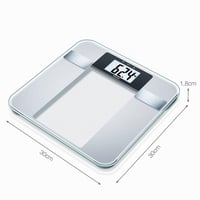 Diagnostická sklenená osobná váha Beurer BG 13 s veľkým LCD displejom – meranie telesnej hmotnosti, telesného tuku, obsahu vody, svalovej hmoty a BMI 4