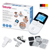 Aparat digital de stimulare electrică 3 în 1 Beurer EM 49 TENS/EMS pentru ameliorarea durerii, tonifiere musculară și masaj, cu 4 electrozi 9