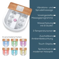 Beurer FB 65 perličkový kúpeľ na nohy s vibračnou masážou, ohrevom vody a pedikérskym nadstavcom - do veľkosti 51 7