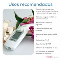 Beurer FT 90 beskontaktni infracrveni toplomjer – Digitalni čelni toplomjer za bebe i odrasle, 1 kom 6