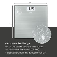 Cântar corporal din sticlă Beurer GS 10 cu efect sclipitor, afișaj LCD, înălțimea cifrelor 26 mm, capacitate 180 kg 3