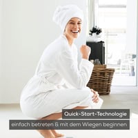 Cântar corporal din sticlă Beurer GS 10 cu efect sclipitor, afișaj LCD, înălțimea cifrelor 26 mm, capacitate 180 kg 2