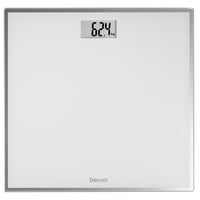 Beurer GS 120 Kompaktná sklenená osobná váha s efektem zrkadla, 27x26 cm, LCD displej, výška číslic 22 mm, plochá digitálna váha, nosnosť 150 kg 1