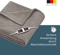 Elektrická vyhrievacia deka Beurer HD 150 XXL, 6 stupňov, prateľná – taupe – 200x150 cm 3