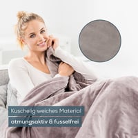 Elektrická vyhrievacia deka Beurer HD 150 XXL, 6 stupňov, prateľná – taupe – 200x150 cm 4