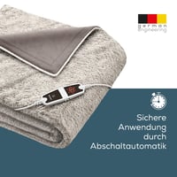 Elektrická vyhrievacia deka Beurer HD 150 XXL Nordic, 200x150 cm, 6 stupňov, prateľná - taupe 3