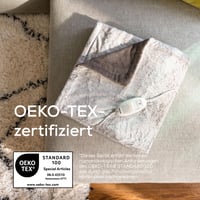 Pătură electrică încălzită Beurer HD 75 Nordic cu aspect de blană artificială, 6 trepte de temperatură, oprire automată, bej/maro, 180x130 cm 7