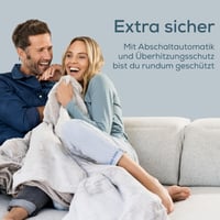 Pătură electrică încălzită Beurer HD 75 Nordic cu aspect de blană artificială, 6 trepte de temperatură, oprire automată, bej/maro, 180x130 cm 5