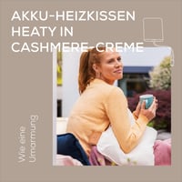 Beurer Heaty bežični jastuk za grijanje s baterijom, 3 razine temperature, automatsko isključivanje, brzo zagrijavanje, mekani samt, boja kašmira 2