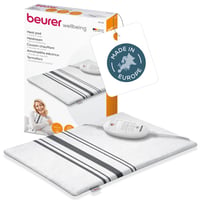 Pernă electrică încălzitoare Beurer HK 25, 3 trepte de temperatură, oprire automată, lavabilă în mașina de spălat, 40x30 cm, alb-gri 1