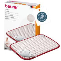 Pernă electrică încălzitoare Beurer HK Comfort cu suprafață din fleece, respirabilă, 3 trepte de temperatură, oprire automată, lavabilă, 44x33 cm 1