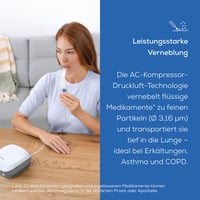 Beurer IH 18 inhalator bijeli - za respiratorne bolesti, astmu i KOPB, raspršivač lijekova za odrasle i djecu, kompaktan dizajn 3