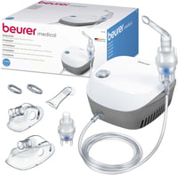 Beurer IH 18 inhalator bijeli - za respiratorne bolesti, astmu i KOPB, raspršivač lijekova za odrasle i djecu, kompaktan dizajn 1