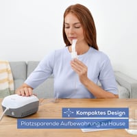 Beurer IH 18 inhalator bijeli - za respiratorne bolesti, astmu i KOPB, raspršivač lijekova za odrasle i djecu, kompaktan dizajn 2