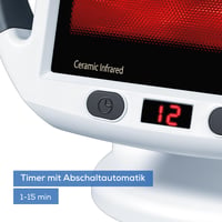 Lampă cu infraroșu Beurer IL 50 Alb - 300W, Ecran reglabil, pentru tratarea răcelii și a tensiunii musculare, Dispozitiv medical 8