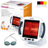 Lampă cu infraroșu Beurer IL 50 Alb - 300W, Ecran reglabil, pentru tratarea răcelii și a tensiunii musculare, Dispozitiv medical 7